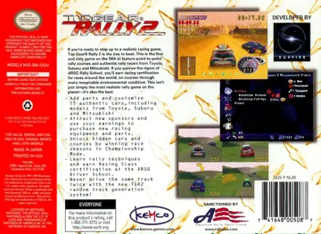 Top Gear Rally 2 (USA) box cover back